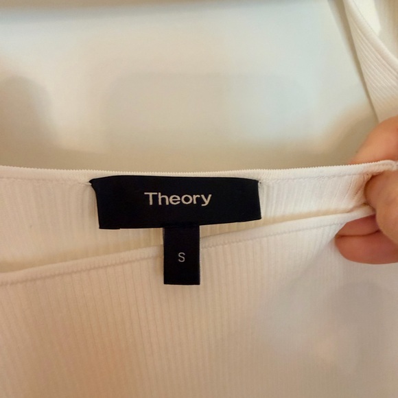 Theory White Sleeveless Pleated Maxi Dress - Picture 4 of 5